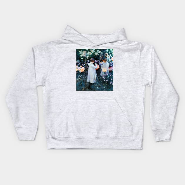 Carnation, Lily, Lily-Rose - John Singer Sargent 1885 Kids Hoodie by forgottenbeauty